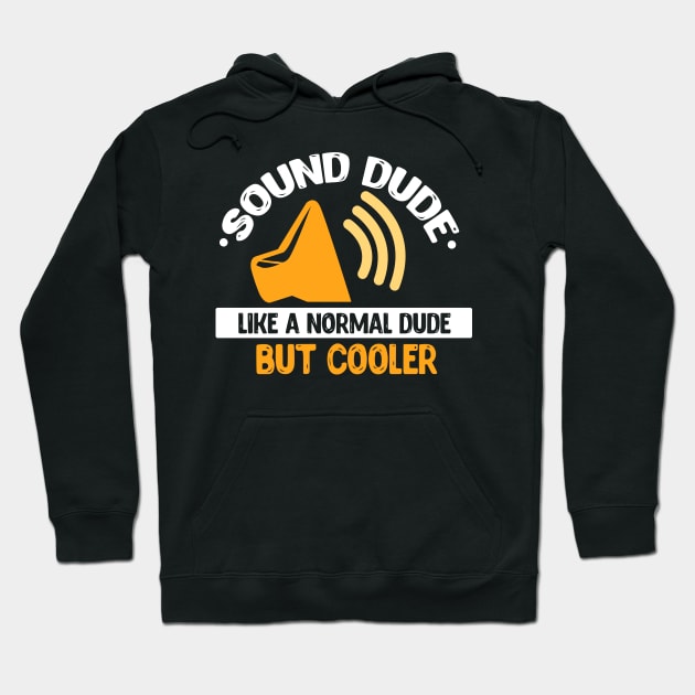 Sound Dude Like A Normal Dude But Cooler Hoodie by teweshirt